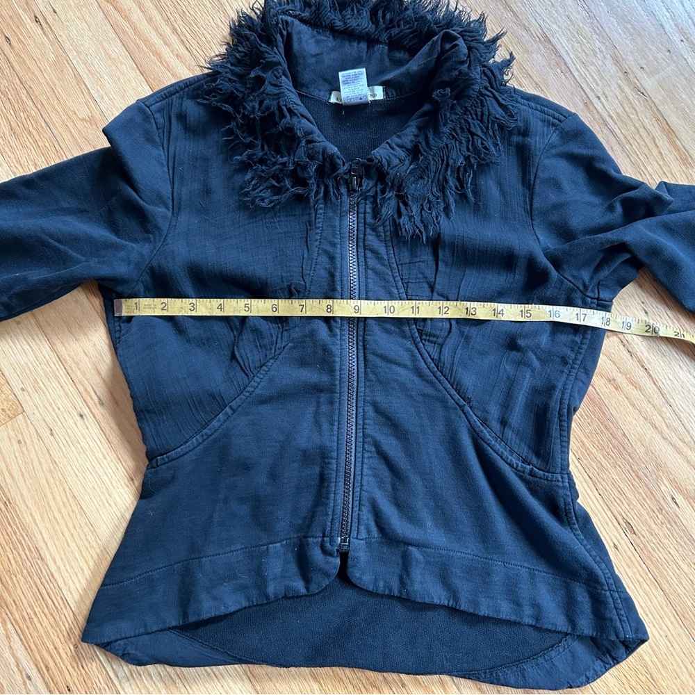 Prairie Underground Black Sweatshirt, 3/4 Length Sleeves - Picture 7 of 8